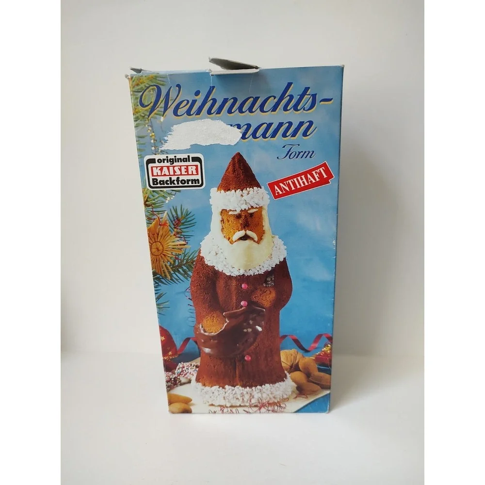 Vintage Germany Kaiser Backform‎ mold Santa Claus w/ box cake pan
